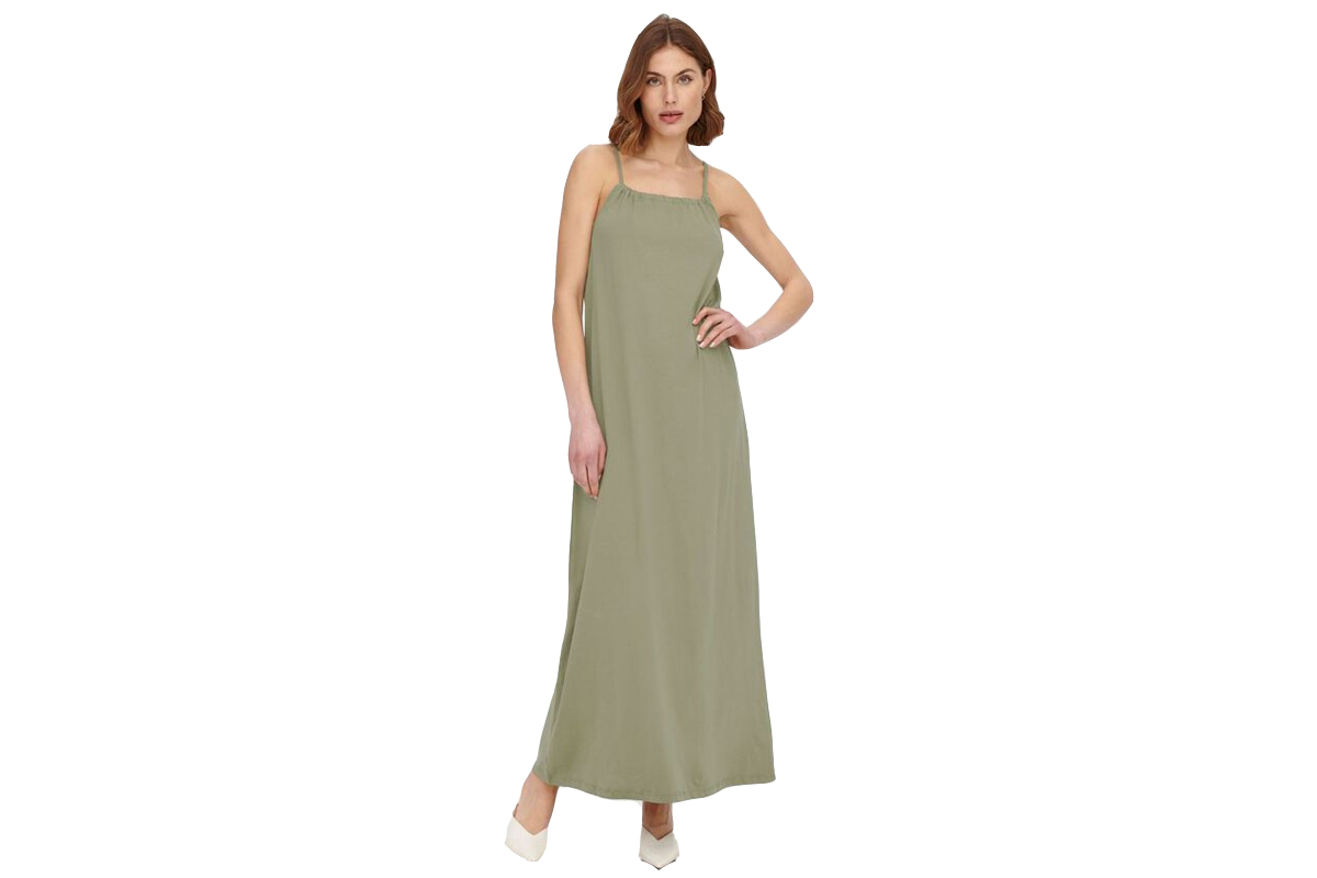 Only Onlmay Singlet Long Dress Jrs Φόρεμα Maxi Με Τιράντα (15257482 MERMAID) Πράσινο
